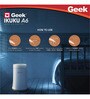 Geek Ikuku A6 Air Purifier with HEPA Filter, Digital LED Display and ObliqFlow Purification Technology (White)