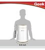 Geek Ikuku A6 Air Purifier with HEPA Filter, Digital LED Display and ObliqFlow Purification Technology (White)