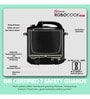 Geek Robocook Nuvo 6L Electric Pressure Cooker with Non Stick Pot, Black