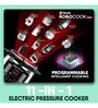 Geek Robocook Nuvo 6L Electric Pressure Cooker with Non Stick Pot, Black