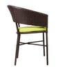 Geelong Wicker Table And Chair Set ( With 4 Chairs ) In Brown Finish