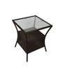 Geelong Wicker Table And Chair Set ( With 4 Chairs ) In Brown Finish
