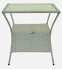 Geelong Wicker Table And Chair Set ( With 4 Chairs ) In Grey Finish