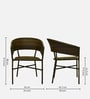 Geelong Wicker Table And Chair Set ( With 2 Chairs ) In Brown Finish