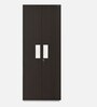Gella 2 Door Wardrobe in Dark Brown & Cream Colour