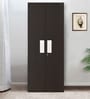 Gella 2 Door Wardrobe in Dark Brown & Cream Colour