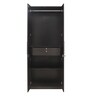 Gella 2 Door Wardrobe in Dark Brown & Cream Colour