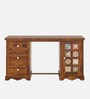 Gellar Writing Table In Natural Teak Finish