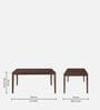 Gem 4 Seater Dining Set in Cappucino Finish with Bench
