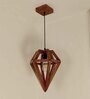 Gem Brown Solid Wood Single Hanging Light