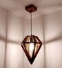 Gem Brown Solid Wood Single Hanging Light