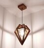 Gem Brown Solid Wood Single Hanging Light