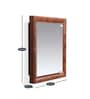 Gem Cabinet With Mirror In Mango Wood Colour