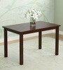 Gem 4 Seater Dining Table in Cappucino Finish