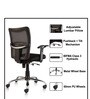 Gemini Office Ergonomic Mesh Chair in Black Colour
