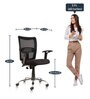 Gemini Office Ergonomic Mesh Chair in Black Colour
