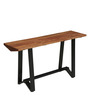 Gemini Solid Wood Console Table In Natural Acacia Finish