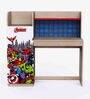 Gen Z Avengers Kids Study Table in Oak Finish