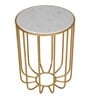 Geneva Metal End Table in Gold Finish