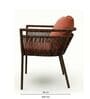 Geneva Wicker 4 Seater Dining Set In Light Brown Finish