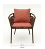 Geneva Wicker 4 Seater Dining Set In Light Brown Finish