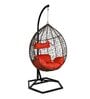 Geneva Wicker Swing In Brown Finish