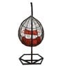 Geneva Wicker Swing In Brown Finish