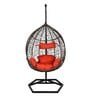 Geneva Wicker Swing In Brown Finish