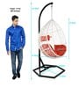 Geneva Wicker Swing In White Finish