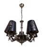 Genevieve Black Iron 5 Lights Chandelier