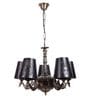 Genevieve Black Iron 5 Lights Chandelier
