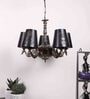 Genevieve Black Iron 5 Lights Chandelier
