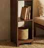 Genevieve Wooden Shelf Floor Lamp with Jute Shade & Brown Base