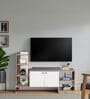 Genie Tv Unit In Marble & White Colour