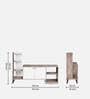 Genie Tv Unit In Marble & White Colour