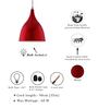 Genova Red Metal Hanging Light
