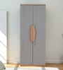 Genting 2 Door Wardrobe In Grey & Brown Finish