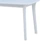 Genting Malaysian Glass Top 4 Seater Dining Table In White Finish