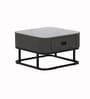 Genting Malaysian Square Sintered Top Coffee Table Set Of 2 In Grey Finish