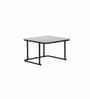 Genting Malaysian Square Sintered Top Coffee Table Set Of 2 In Grey Finish