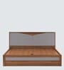 Genting Queen Size Bed In Grey & Brown Finish