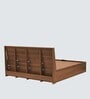 Genting Queen Size Bed In Grey & Brown Finish