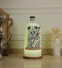 Gentle Giant Hand Painted White Glass Shade Table Lamp