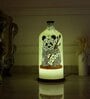 Gentle Giant Hand Painted White Glass Shade Table Lamp