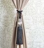 Geo Bead Pandent Curtain Tessel Tieback in Black Color (Set of 2)