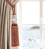 Geo Bead Pandent Curtain Tessel Tieback in Golden Color (Set of 2)