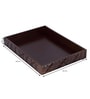 Geo Chocolate Brown Wood Serving Tray