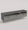 Geofloral Bone Inlay TV Console In Grey Colour