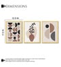 Geometric Botanical Wall Art Framed Set of 3