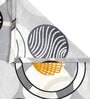 Abstract 300 TC Polycotton King Size Flat Bed Sheet With 2 Pillow Covers